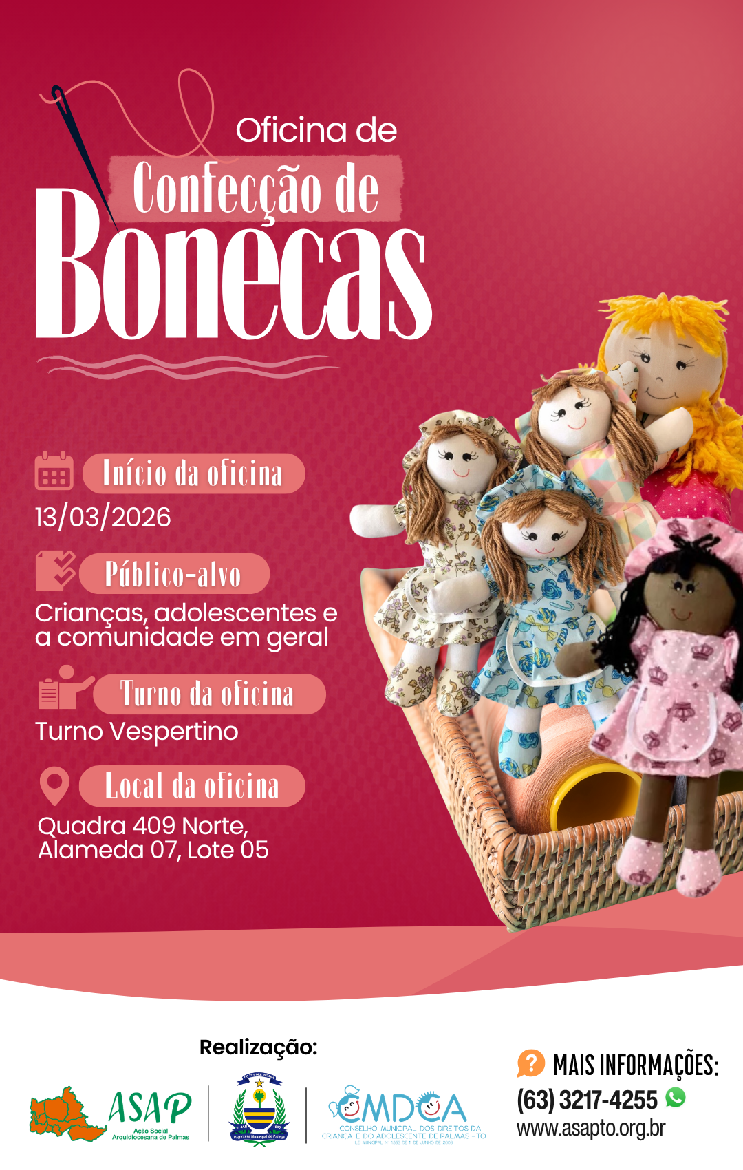 Oficina de Confecção de Bonecas